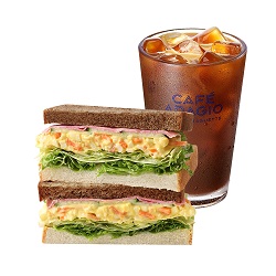 널 위한 아침 세트(애그 샐러드 샌드위치+아이스 아메리카노)